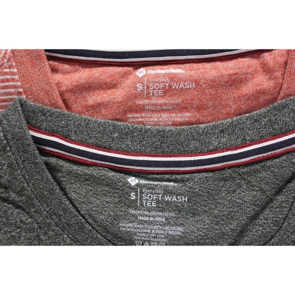 Member's Mark men's everyday soft wash short sleeve relaxed fit tee pack of 2 - Picture 4 of 5